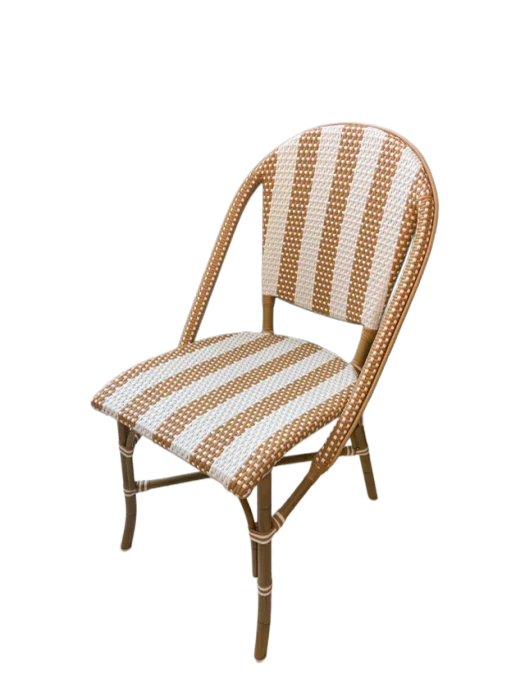 SILLA ALUMINIO/RATTAN SINTÉTICO BEIGE en Multicolor - Sillas, Uruguay | Sentido Jose Ignacio