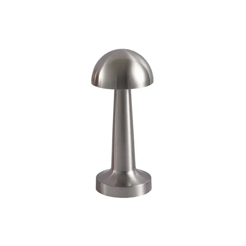 Lámpara de Mesa Samoa Portátil Recargable Nickel en Plateado - Lámparas de mesa, Uruguay | Serlux