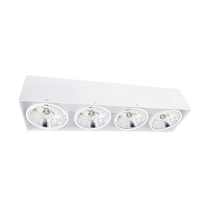Luminaria de Techo Cuadruple AR111 Blanco en Blanco - Lámparas colgantes, Uruguay | Serlux