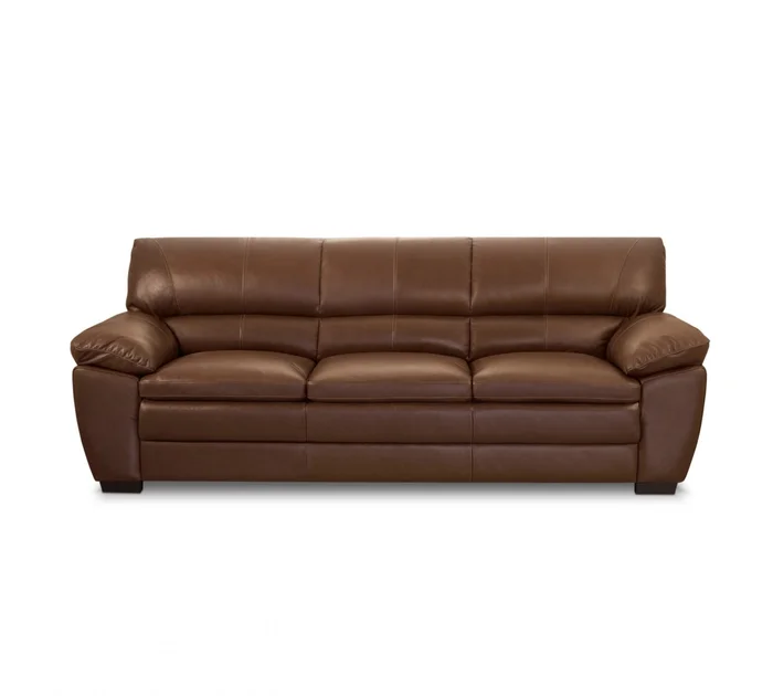 Sillón %100 Cuero - 3 Cuerpos - Premium - Caramelo en Marrón - Sillones y sofás, Uruguay | Rústico Hogar, vista 5