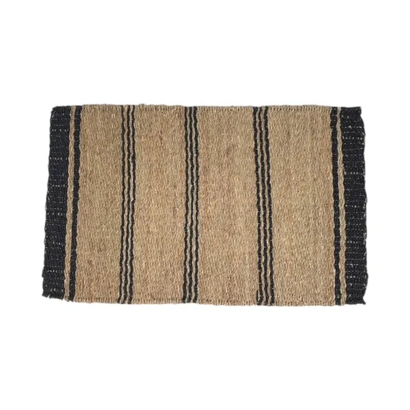 ALFOMBRA RECTANGULAR RAYAS SEAGRASS 80X50CM BICOLOR en Multicolor - Textiles, Uruguay | Decohogar