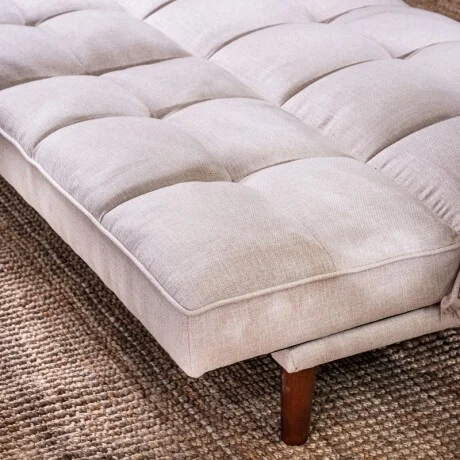 Sofá Cama Frida 3 Cuerpos Beige en Beige - Sillones y sofás, Uruguay | Aihaus, vista 4