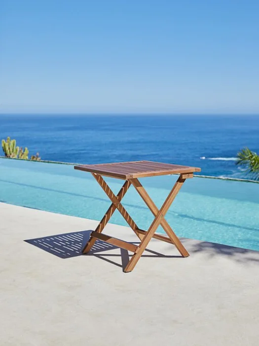 Mesa auxiliar UBJERG A46xL46xA46 madera dura en Madera natural - Muebles para el exterior, Uruguay | JYSK, vista 2