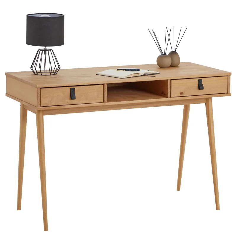 Escritorio 110cm Retro Milan - Madera Maciza en Madera natural - Escritorios, Uruguay | Balton, vista 9