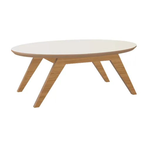 Mesa ratona Lali 90cm 100% Mdf en Off-white - Mesas de living, Uruguay | Balton