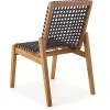 SILLA TRACO CUERDA NEGRA 56x62x85CM JATOBA - Muebles para el exterior, Uruguay | Vinibel, vista 3 de 4