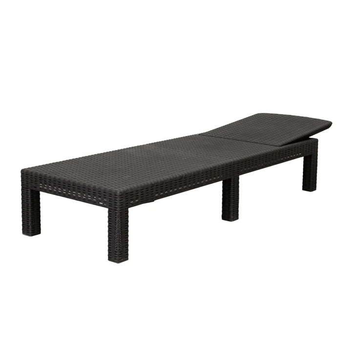 Reposera Plegable Polipropileno Negro Tulum en Negro - Muebles para el exterior, Uruguay | Divino, vista 3