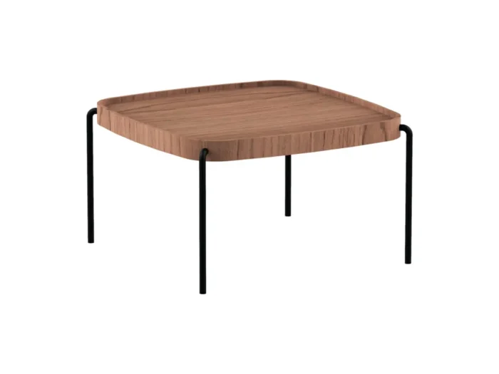 Mesa de centro Curve cuadrada en Madera natural - Mesas de living, Uruguay | Arquetipo