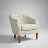 POLTRONA CAPITONEADA - TELA TRAMADA BEIGE en Beige - Butacas, banquetas y puffs, Uruguay | Champagne Home, vista 3 de 4