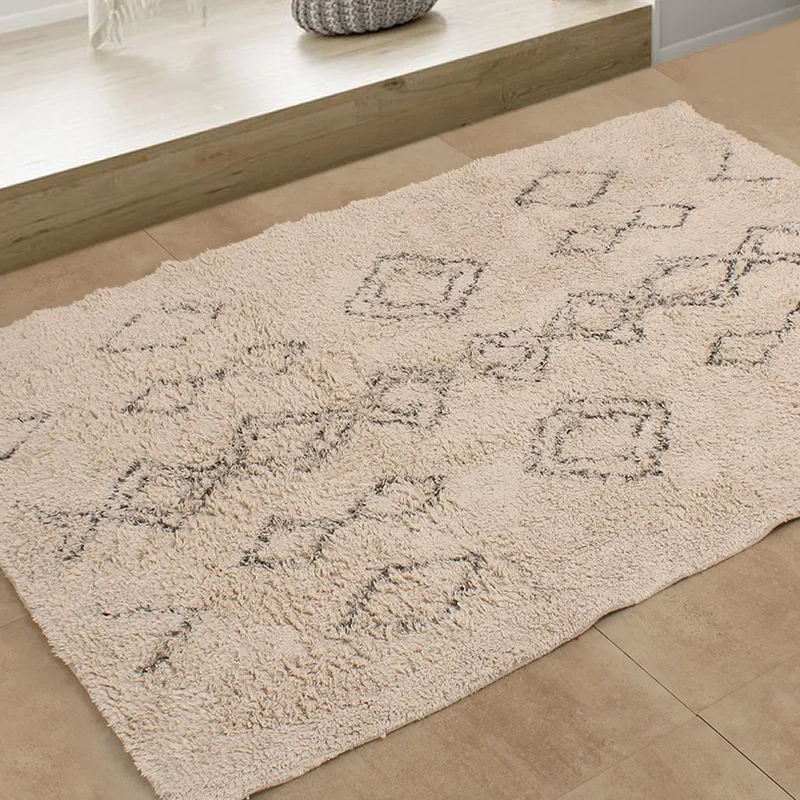Alfombra Natural Algodón 100×150 en Beige - Alfombras, Uruguay | Tiendas Montevideo