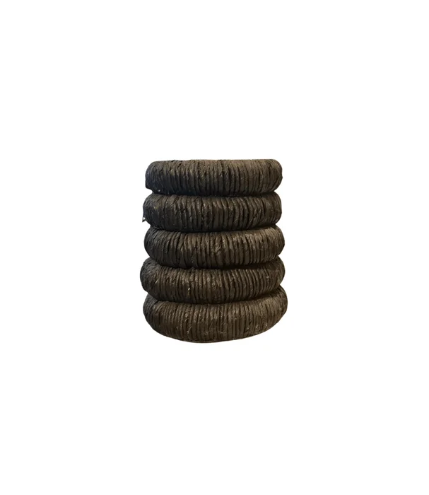 CANASTO CRAFTS TRENZADO ESPIRAL NEGRO en Negro - Canastos, Uruguay | Masinfinito Casa