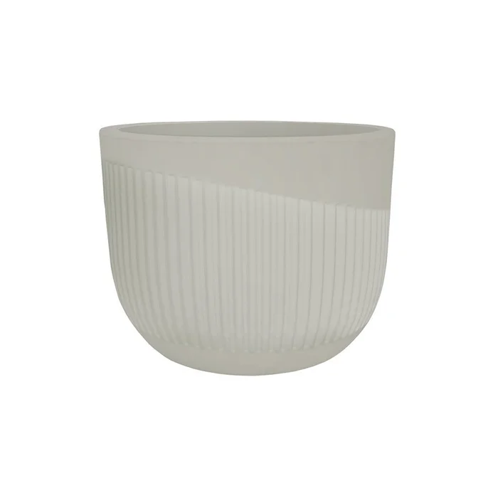 MACETA SPELLO RISCHIO BLANCA 15X15CM en Blanco - Macetas, Uruguay | Decohogar