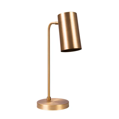 Lampara De Mesa Amarillo Metal Ml231332 en Amarillo - Lámparas de mesa, Uruguay | Divino