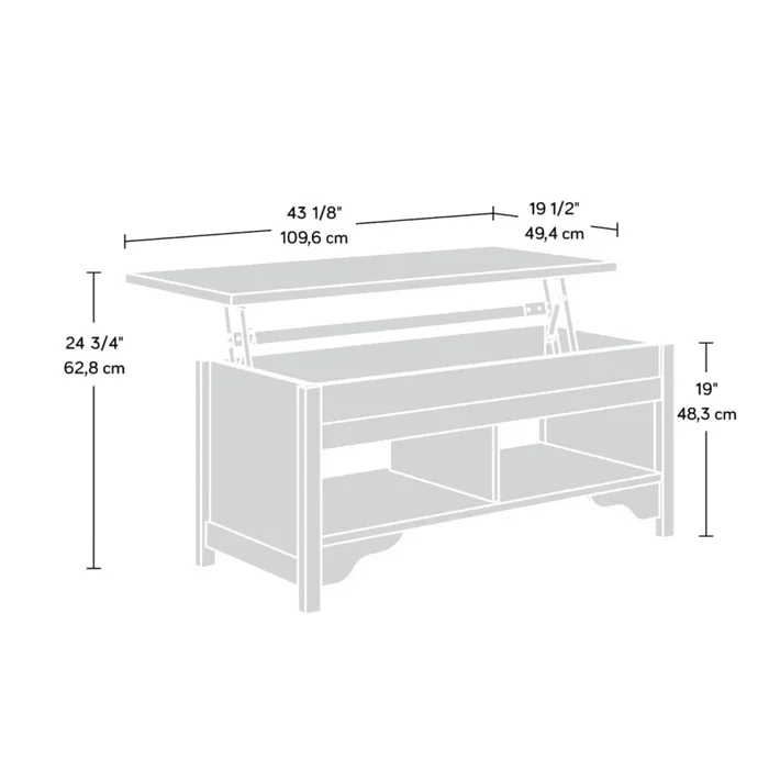 Mesa Ratona Articulada 4V Sauder en Negro - Mesas de living, Uruguay | Ecowood, vista 5