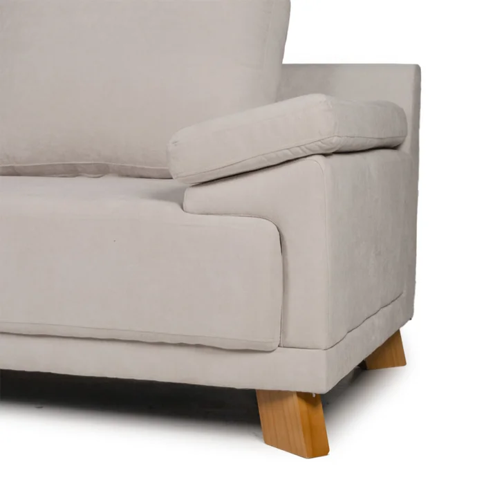 Rinconera Adalia - Tela Microfibra - Chaise izquierdo - 9248 (Beige) en Beige - Sillones y sofás, Uruguay | NYR, vista 3
