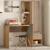 Escritorio Con Biblioteca Para Estudios Pc Notebook Morada en Beige - Escritorios y sillas de escritorio, Uruguay | Soy Hogar, vista 3
