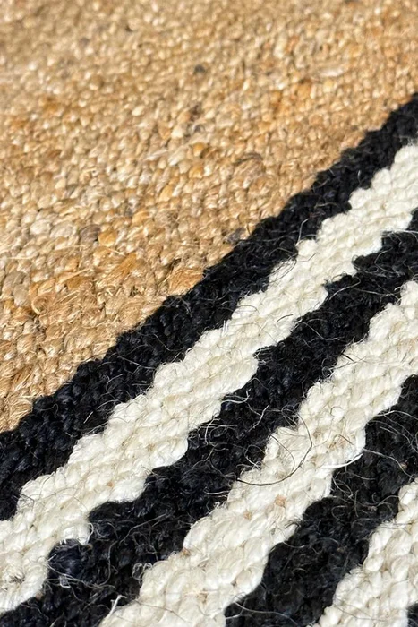 ALFOMBRA HAMPI JUTE 250X350 NATURAL BLACK - Alfombras, Uruguay | Vinibel, vista 3