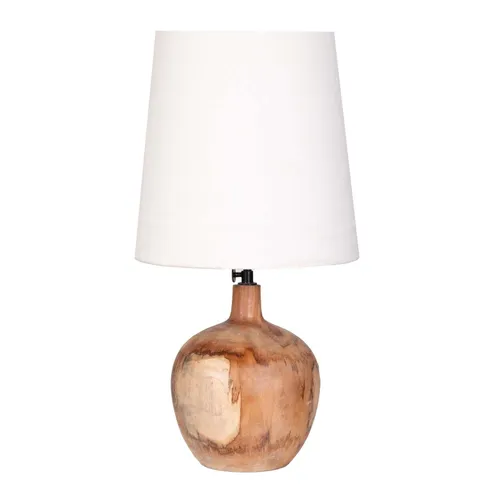 Lámpara de mesa dune i Madera de teca Natural/beige Natural - Lámparas de mesa, Uruguay | Le Blanc
