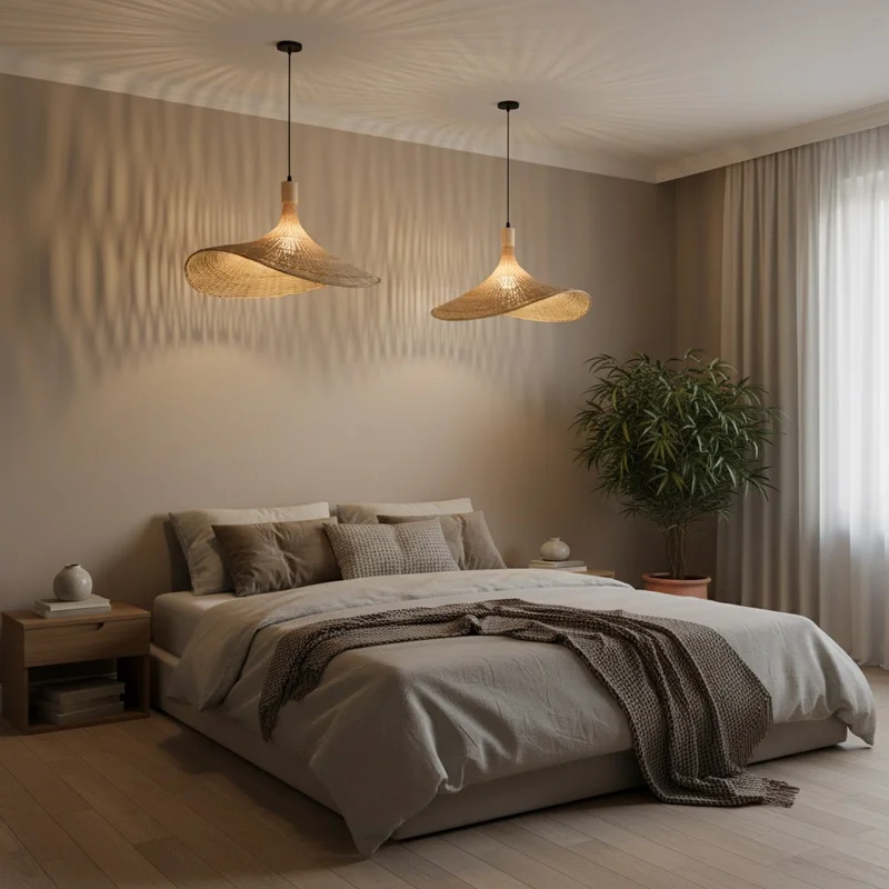 Lampara colgante Marea en Madera natural - Lámparas colgantes, Uruguay | La Perla, vista 3