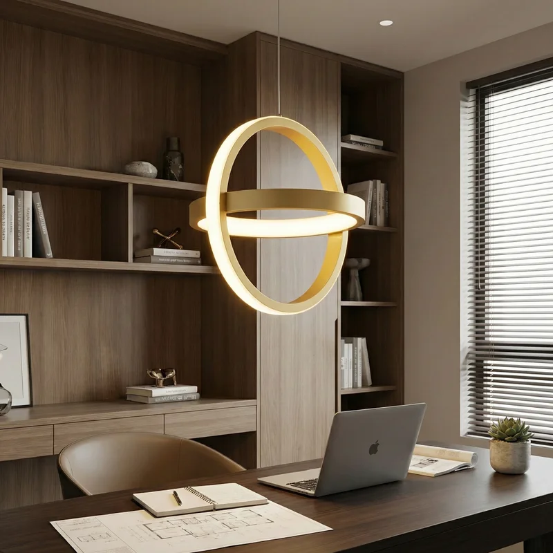 Lámpara colgante Orbital Gold en Dorado - Lámparas colgantes, Uruguay | La Perla, vista 4