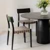 Silla en madera acacia y cuero negro en Negro - Sillas, Uruguay | Entrecasa, vista 2 de 7