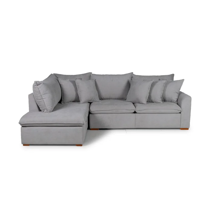 Rinconera Atualitta - Tela Microfibra - Chaise Izquierdo - TC1009 (Plata) en Gris, Uruguay | NYR, vista 2