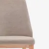 Silla Rosie de chenilla y patas de madera maciza de fresno con acabado natural - marrón en Marrón, Natural - Sillas, Uruguay | Kavehome, vista 6 de 10