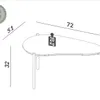 Mesa Ratona Organica Florencia 70CM Baja - Mesas de living, Uruguay | Balton, vista 4 de 6