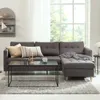 Sofá FALSLEV chaise longue tela gris en Gris - Sillones y sofás, Uruguay | JYSK, vista 3 de 5