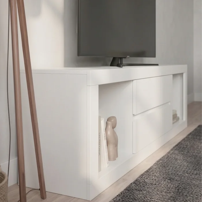 Rack para TV 70" - Casablanca - Infinite - Blanco en Blanco - Muebles para TV, Uruguay | Rústico Hogar, vista 4