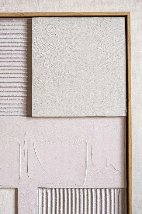 CUADRO RELIEVE TEXTURADO 1 - 1.00 X 0.75 en Blanco - Decoración de pared, Uruguay | La Iberica, vista 4