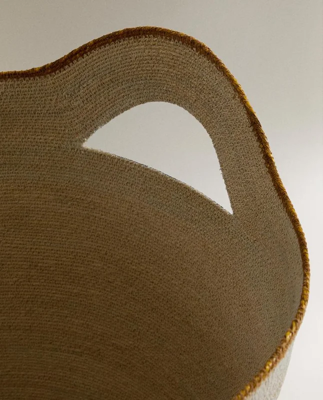 CESTA SEAGRASS PIPING en Beige - Canastos, Uruguay | Zara Home, vista 4