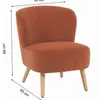 Butaca Tela Naranja Mila Terracot en Terracota - Sillones y sofás, Uruguay | Divino, vista 7 de 8