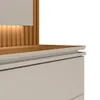 Rack con Panel Guararapes 215cm con kit Led MDF/MDP en Off-white - Muebles para TV, Uruguay | Balton, vista 3 de 12