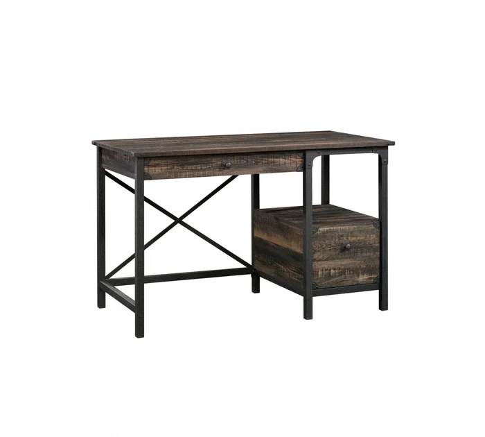 Escritorio con Cajonera - Sauder - Linea Steel River en Marrón - Escritorios y sillas de escritorio, Uruguay | Rústico Hogar