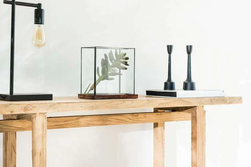 MESA DE ARRIMO / CONSOLA GEO - OLMO - 1.40 MTS en Madera natural - Bibliotecas, Uruguay | La Iberica, vista 13