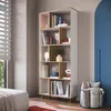 BIBLIOTECA ESTANTERIA ALFA MIEL/BLANCO CUBOS en Multicolor - Bibliotecas, Uruguay | Alfa Ventas, vista 4 de 4