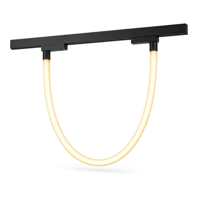 Tubo Flexible para Riel Magnético 360° 2700K Negro en Negro - Lámparas colgantes, Uruguay | Serlux, vista 2