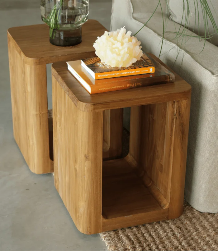 MESA LATERAL TEKA OSLO OPEN en Madera natural - Mesas de arrimo, Uruguay | Masinfinito Casa, vista 2