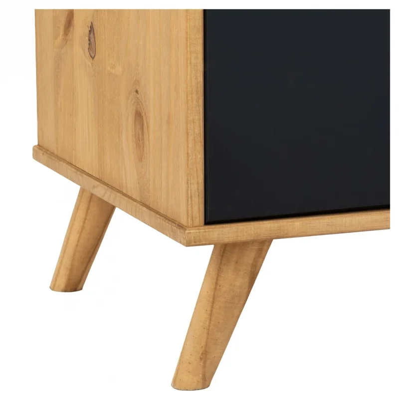 Aparador 3 Puertas 3 Cajones Negro - Línea Berlín en Negro - Muebles para TV, Uruguay | Ecowood, vista 4
