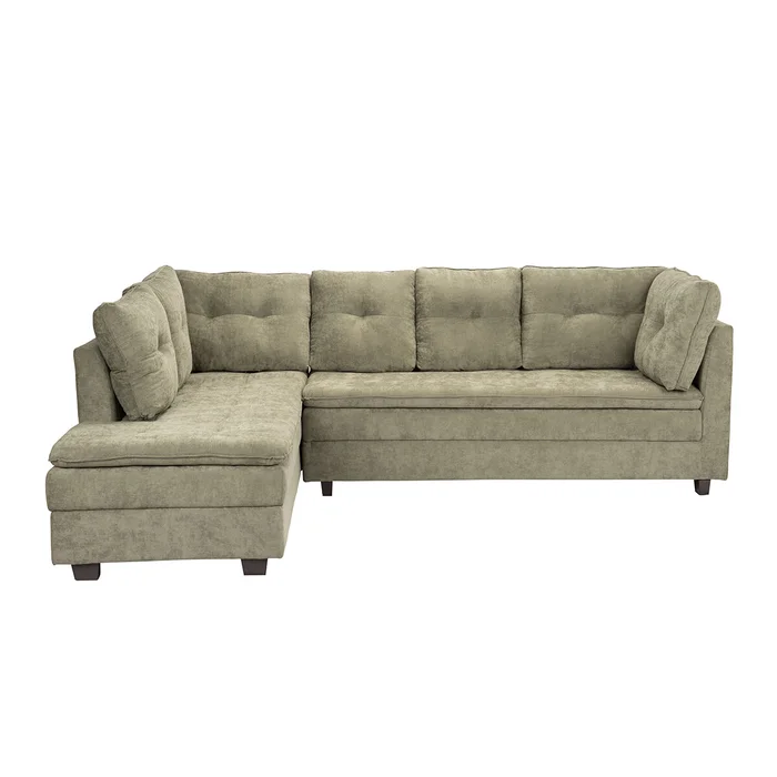 Sillon 3 cuerpos con Chaise - Coimbra - Derecho Verde en Verde - Sillones y sofás, Uruguay | Rústico Hogar, vista 2