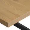 Mesa de comedor NORTOFT 95x200 roble/negro en Roble/negro - Mesas de comedor, Uruguay | JYSK, vista 2 de 5