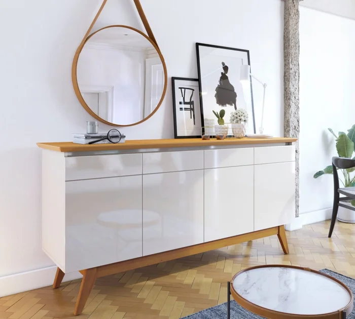 Aparador tipo Buffet 1.8 - Linea Manhattan en Beige - Aparadores y recibidores, Uruguay | Rústico Hogar