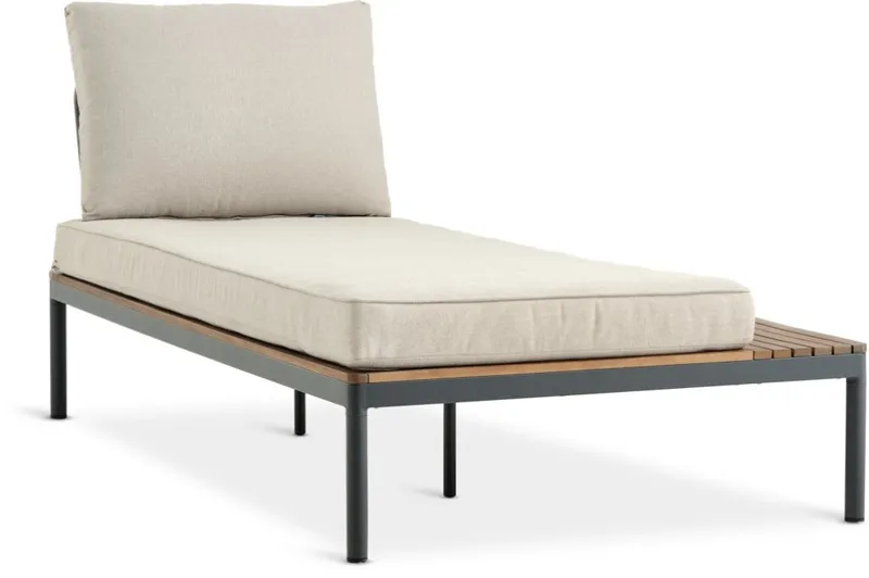 Módulo lounge HOU chaise longue madera dura en Beige - Sillones y sofás, Uruguay | JYSK