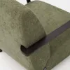 Butaca Meghan de chenilla verde y madera maciza de fresno con acabado wengué en Verde - Butacas, banquetas y puffs, Uruguay | Kavehome, vista 4 de 8