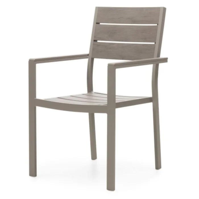 Mesa extensible Zestaw con 8 sillas en Gris - Muebles para el exterior, Uruguay | La Cueva Muebles, vista 3