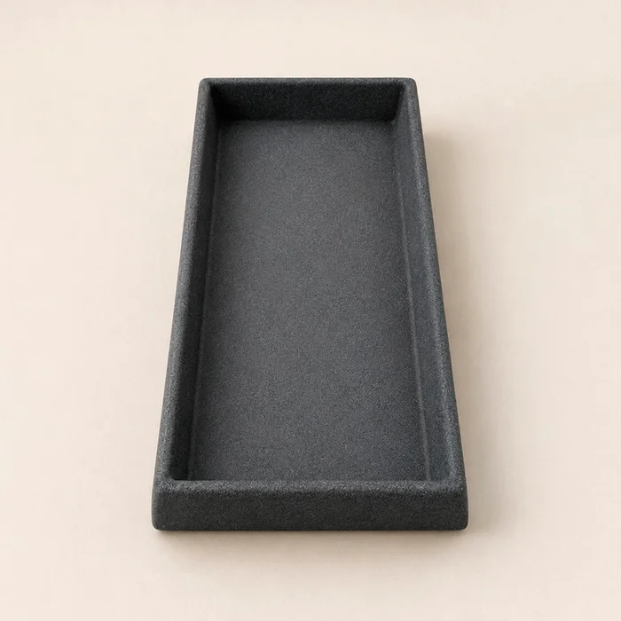 Plato rectangular para jardinera - varios tonos en Gris - Macetas, Uruguay | Alta Gracia Deco, vista 3