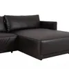 Sillón C/chaise Cuero-100-natural Negro Romeo Tp3 La Paz en Negro - Sillones y sofás, Uruguay | Divino, vista 5 de 6