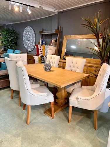 Juego De Comedor Madera Ozark Home 6 Sillas Cleo Mesa 180 Cm A Eleccion en A Eleccion - Mesas de comedor, Uruguay | Ozark Home