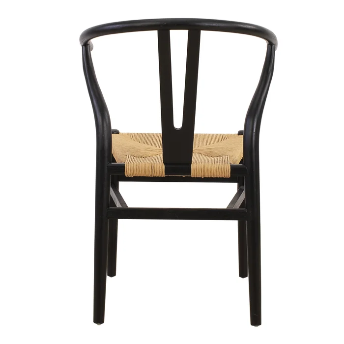 Silla De Comedor Madera Negro Wishbone en Negro - Sillas, Uruguay | Divino, vista 5